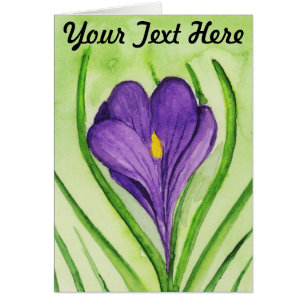 Tarjeta de felicitación Crocus