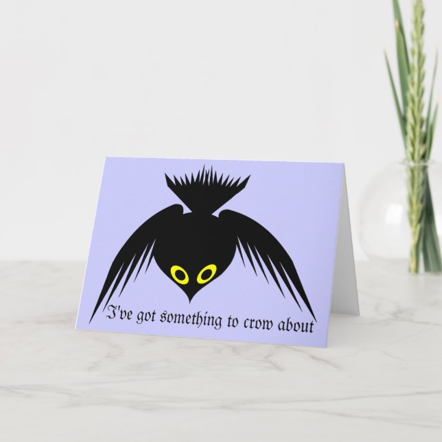 Tarjeta de felicitación Crow (Anverso)