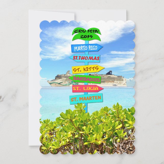 Tarjeta de felicitación - crucero 2019 (Anverso)