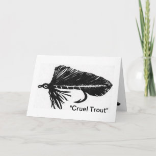 Tarjeta de felicitación "Cruel Trout"