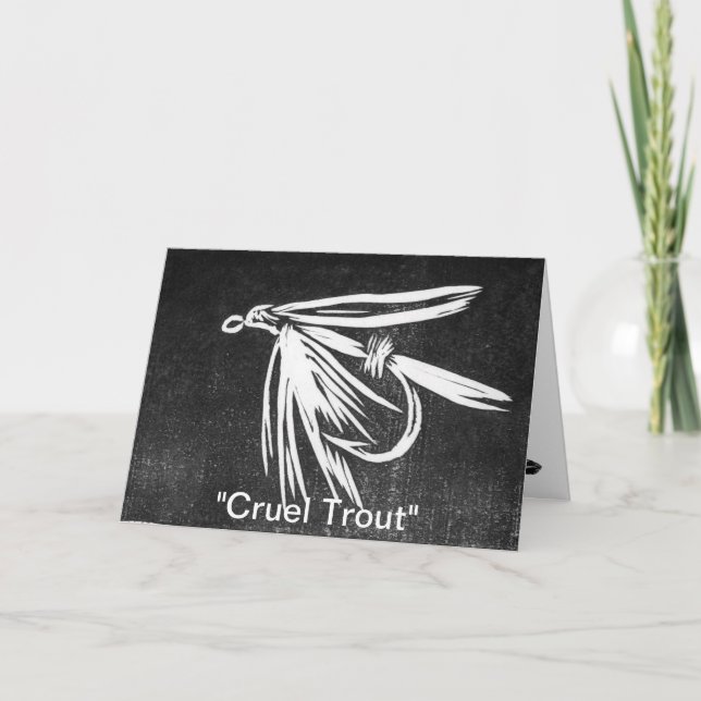 Tarjeta de felicitación "Cruel Trout" (Anverso)