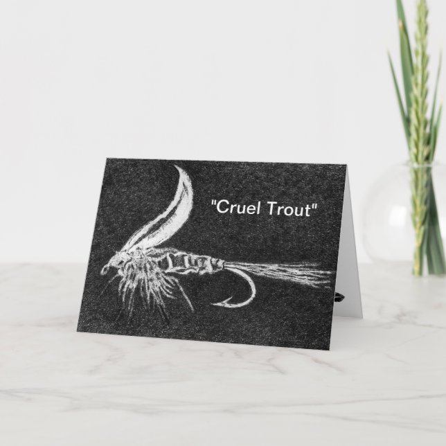 Tarjeta de felicitación "Cruel Trout" (Anverso)