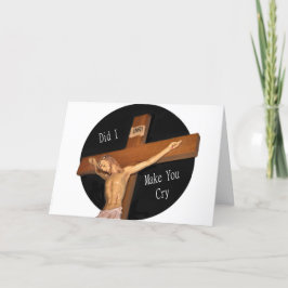 Tarjeta de felicitación cuaresmal de miércoles de