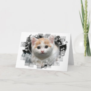Tarjeta de felicitación Cute Kitten Blank