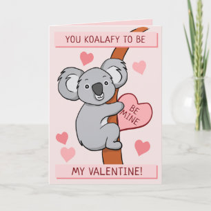 Tarjeta de felicitación Cute Koala-ty Valentines