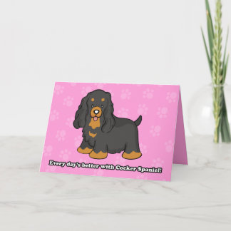 Tarjeta de felicitación Cute Personalizado Cocker 