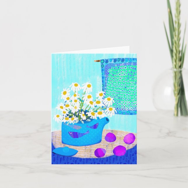 Tarjeta de felicitación Daisies BLANK (Anverso)