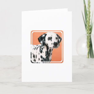 Tarjeta de felicitación dálmata de los perritos