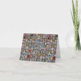 Tarjeta de felicitación de 100 puertas de Dublín