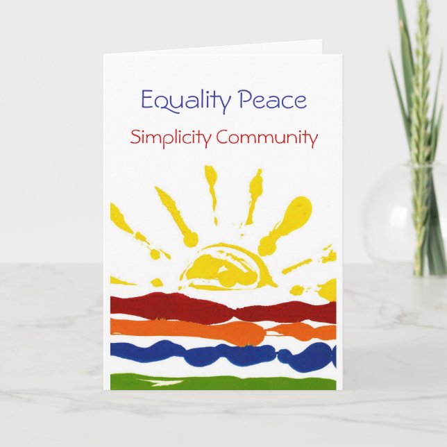 tarjeta de felicitación de 4 testimonios (Anverso)