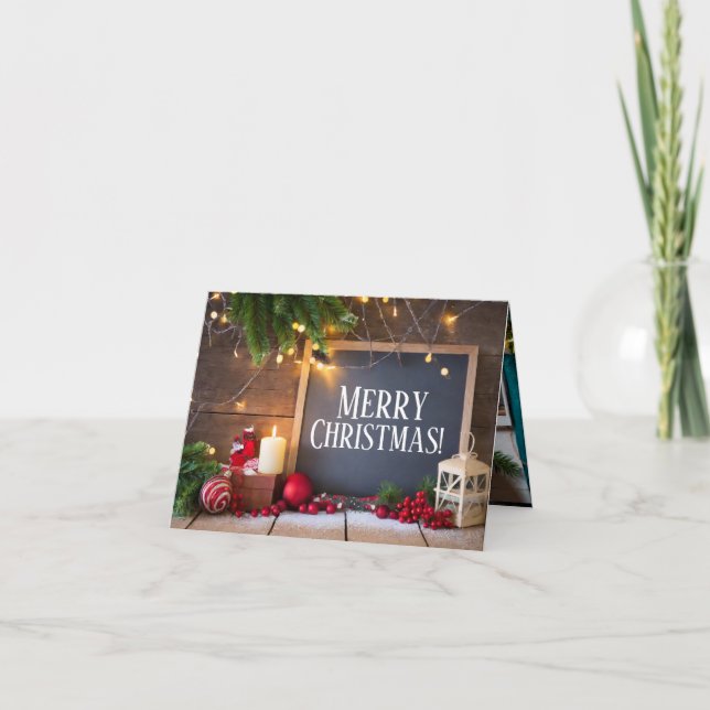 Tarjeta de felicitación de 5 Navidades de imágenes (Anverso)