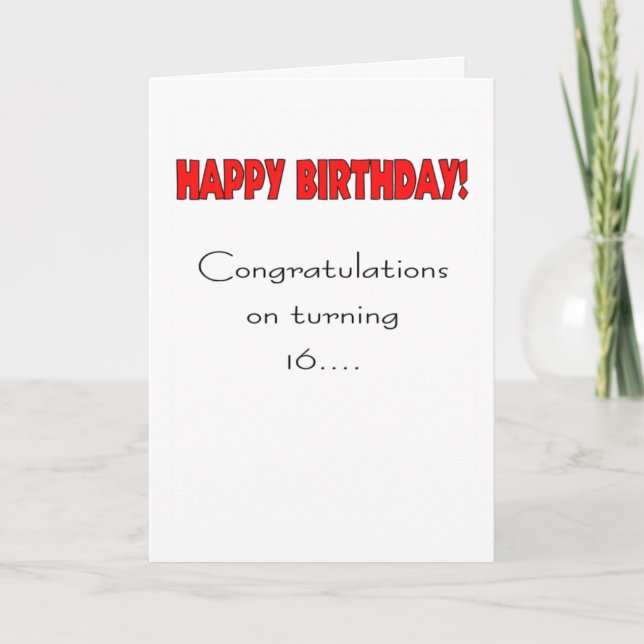 tarjeta de felicitación de 61 cumpleaños (Anverso)