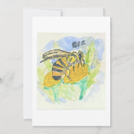 Tarjeta de Felicitación de Abeja