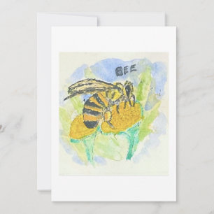 Tarjeta de Felicitación de Abeja