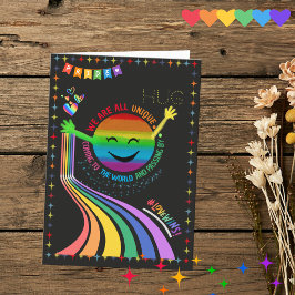 Tarjeta de Felicitación de Abrazo para la Marcha d