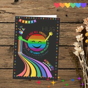 Tarjeta de Felicitación de Abrazo para la Marcha d