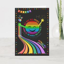 Tarjeta de Felicitación de Abrazo para la Marcha d