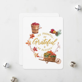 Tarjeta de felicitación de Acción de Gracias, Esta