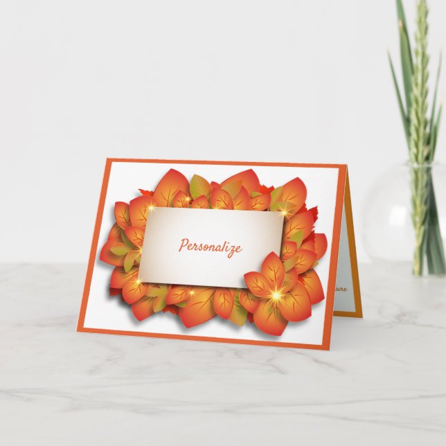 Tarjeta de Felicitación de Acción de Gracias Perso (Anverso)