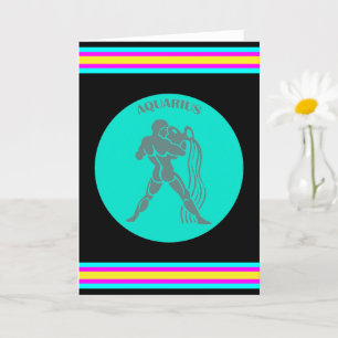 Tarjeta de felicitación de Acuario