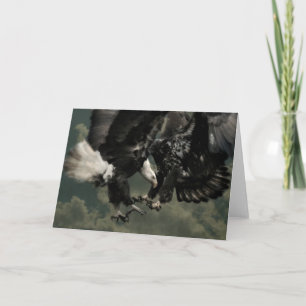 Tarjeta de felicitación de águila calva