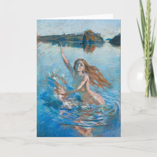 Tarjeta de felicitación de Aino de Gallen-Kallela (Anverso)