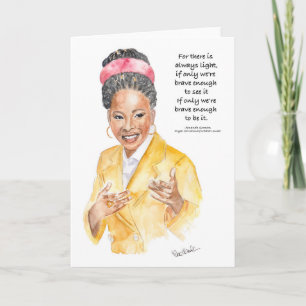 Tarjeta de felicitación de Amanda Gorman