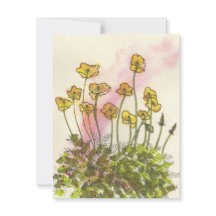 Tarjeta de felicitación de amapolas silvestres