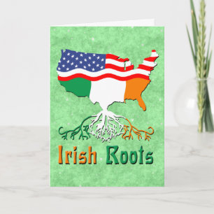Tarjeta de felicitación de American Irish Roots