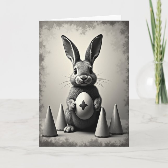 Tarjeta de Felicitación de Amigo Conejo Suave (Anverso)