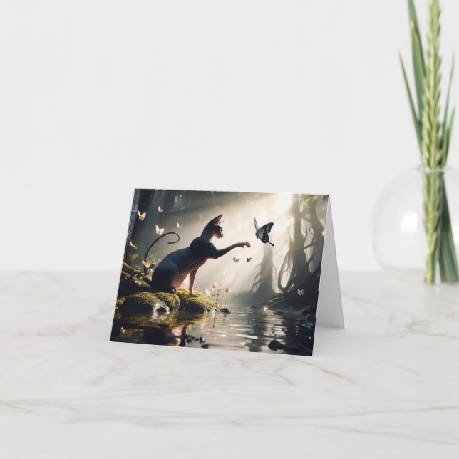 Tarjeta de Felicitación de Amigo Sphynx (Anverso)