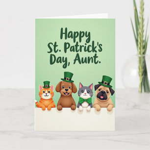 Tarjeta de felicitación de amigos animales festivo