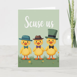 Tarjeta de Felicitación de Amigos Pájaros Educados