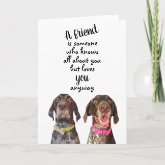 Tarjeta de felicitación de amistad de PointerProbl