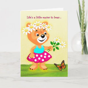 Tarjeta de felicitación de amistad de vida más fác