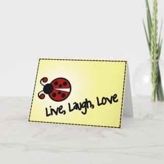 Tarjeta de felicitación de amistad | Live, Laugh L
