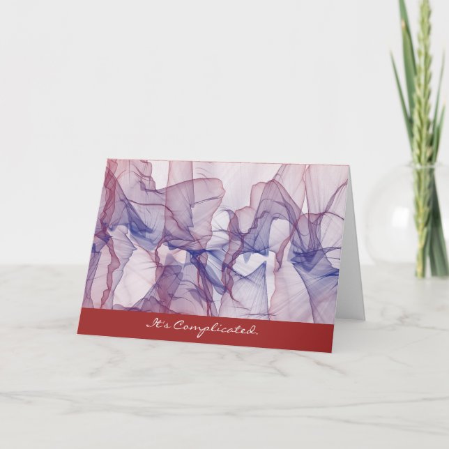 Tarjeta de felicitación de amor complicada (Anverso)