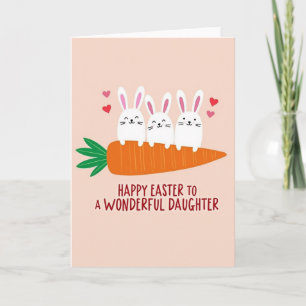 Tarjeta de felicitación de amor de conejo por zana