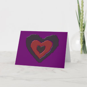 Tarjeta de felicitación de amor gótico derretido