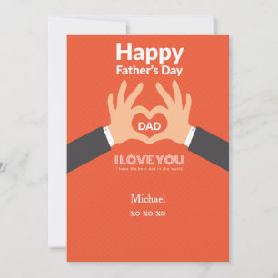 Tarjeta de felicitación de amor por el día del pad