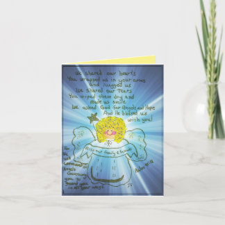 Tarjeta de felicitación de Angel de Gracias