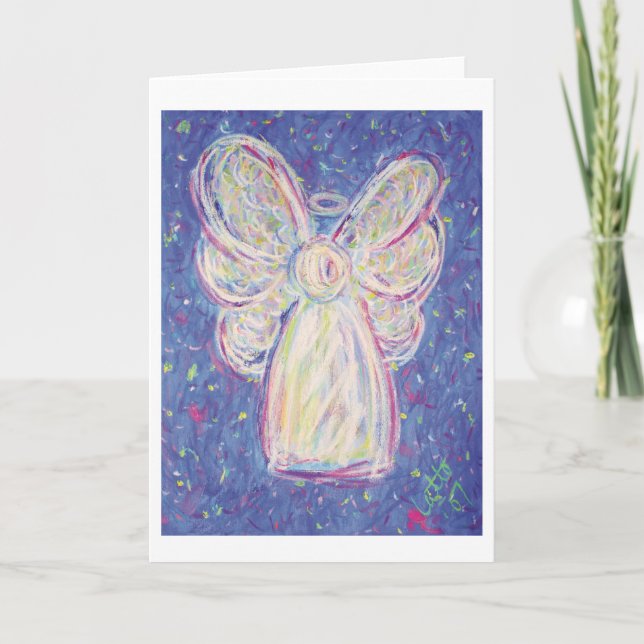 Tarjeta de felicitación de Angel de Noche Estelar (Anverso)