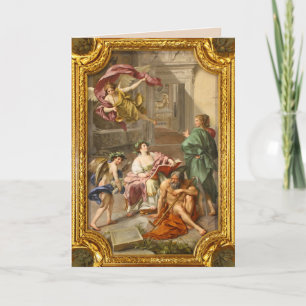 tarjeta de felicitación de ángel fresco