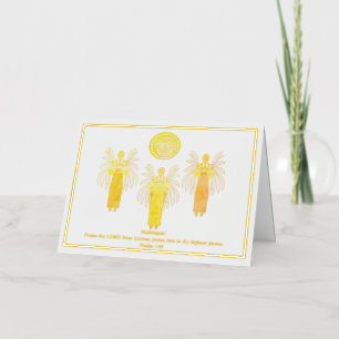 Tarjeta de felicitación de ángeles que alaban a Di