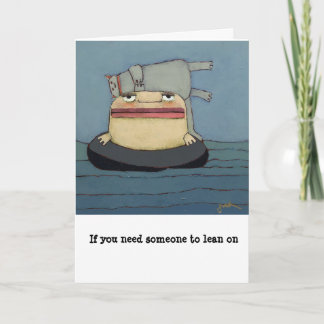 tarjeta de felicitación de ánimo, apoyo, recuperac