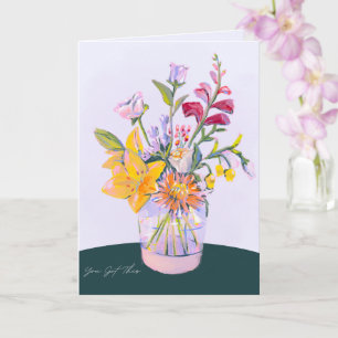 Tarjeta de felicitación de ánimo 'Tú puedes hacerl