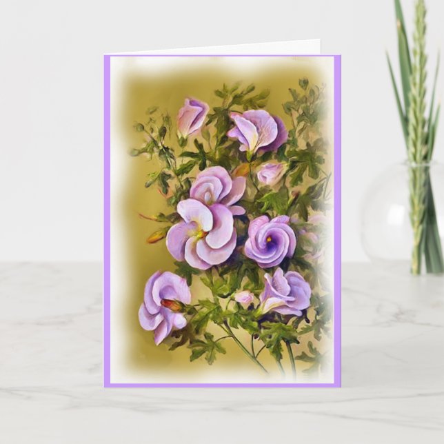 Tarjeta de Felicitación de Aniversario de Boda Per (Anverso)