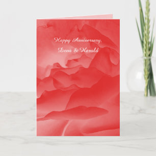 Tarjeta de Felicitación de Aniversario de Boda Ros