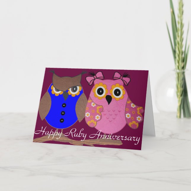 TARJETA DE FELICITACIÓN DE ANIVERSARIO DE BODAS DE (Anverso)