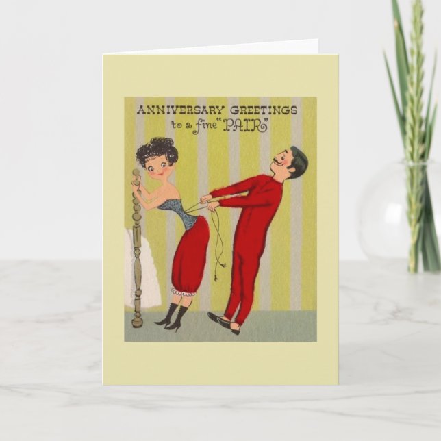Tarjeta de felicitación de aniversario de época (Anverso)